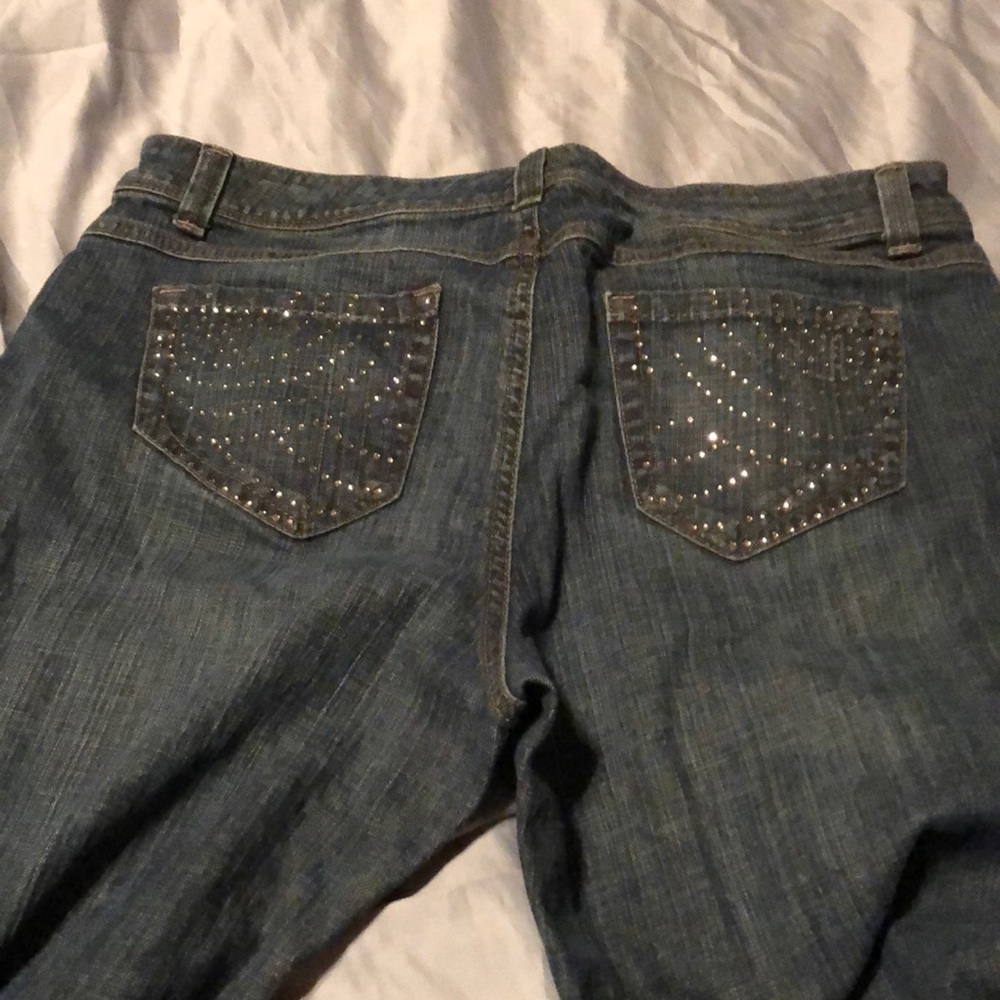 Bling Pocket Blue Jeans Size 14